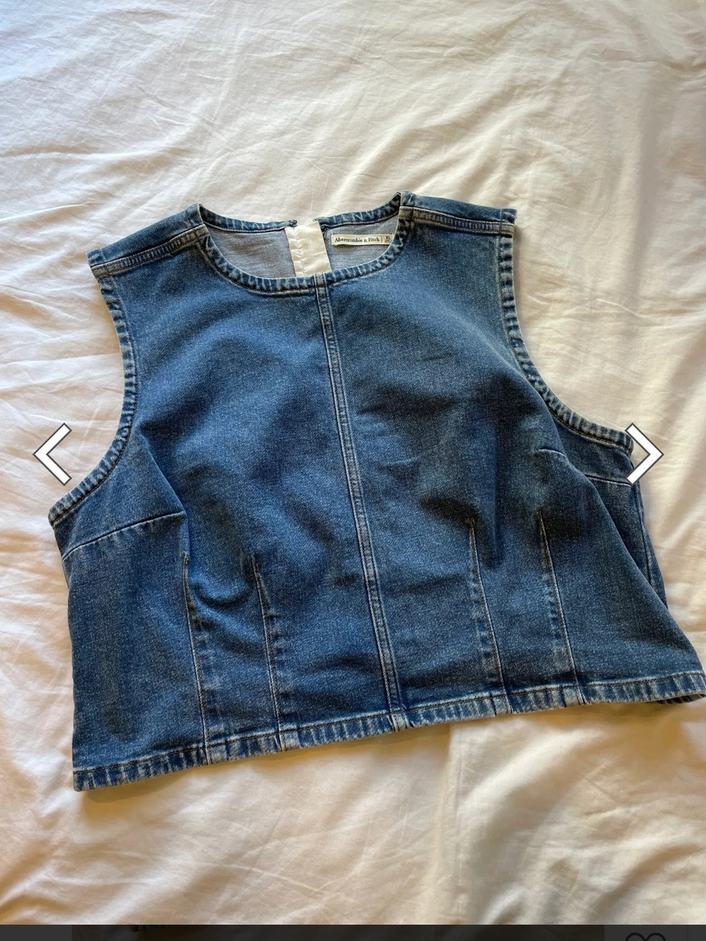 Abercrombie & Fitch Light Blue Denim Top